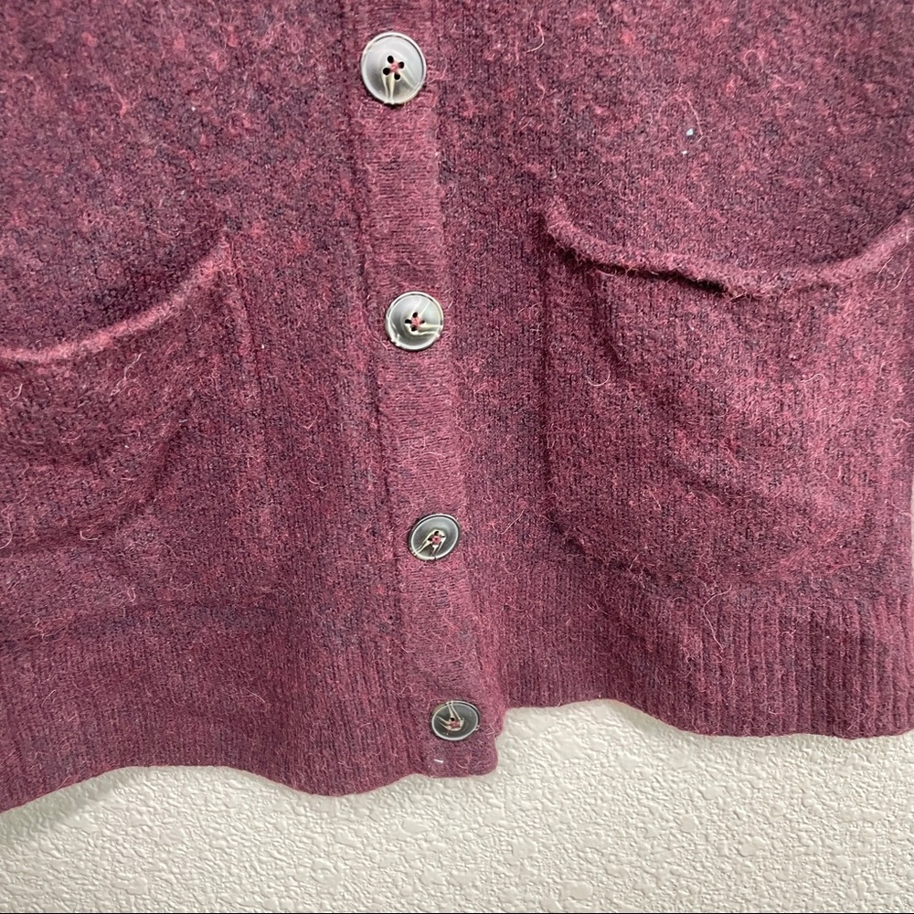 Madewell Medium Merlot Cozy Boyfriend Cardigan - Picture 5 of 8